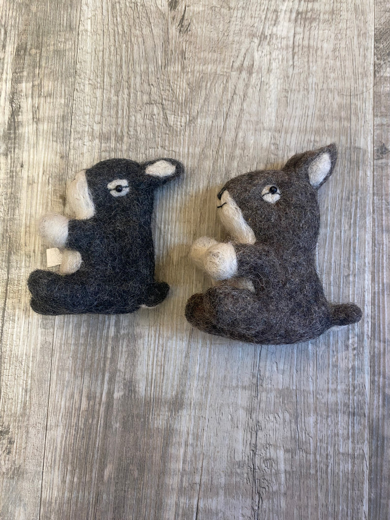 Felt Rabbit Brooch