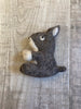 Felt Rabbit Brooch