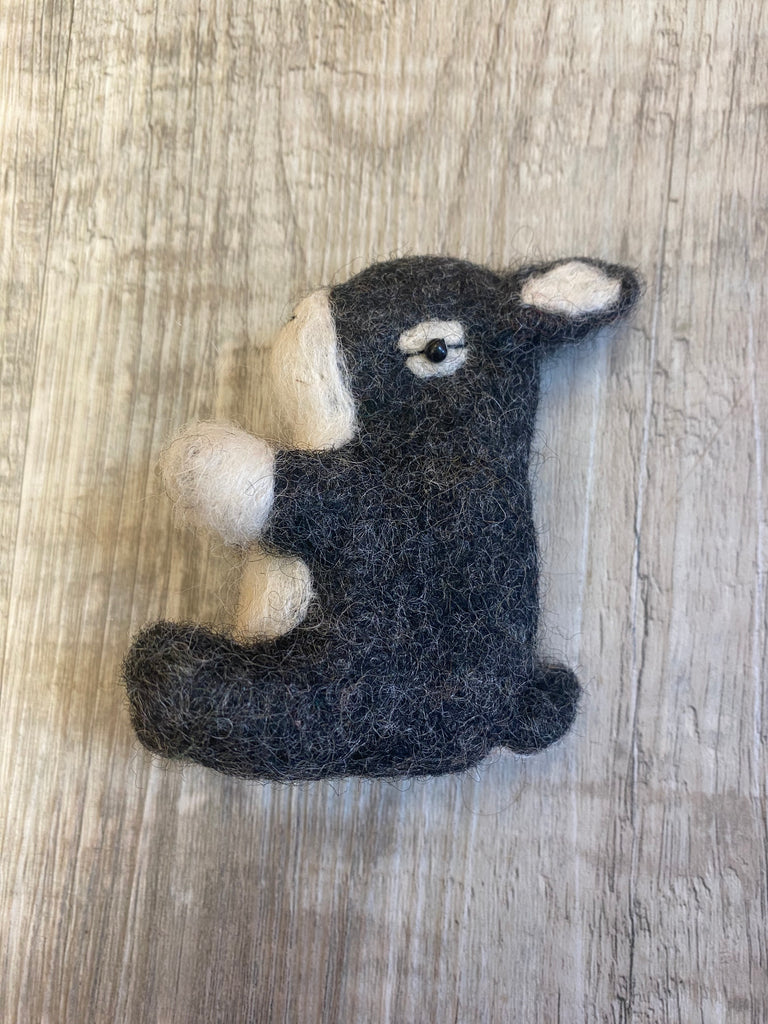 Felt Rabbit Brooch